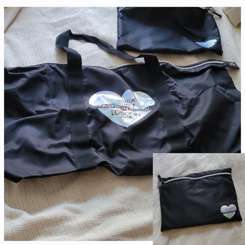 Victoria's Secret Fashion Show London 2014 Travel Duffel Bag w pouch